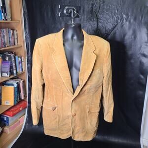 Vintage 70s tailored Manhattan corduroy blazer jacket size 44 regular